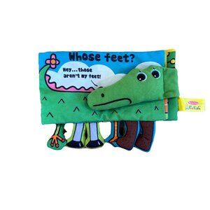 BABY Plush Book MELISSA & Doug K's Kids WHOSE FEET Legs Cloth Soft Toy Crocodile